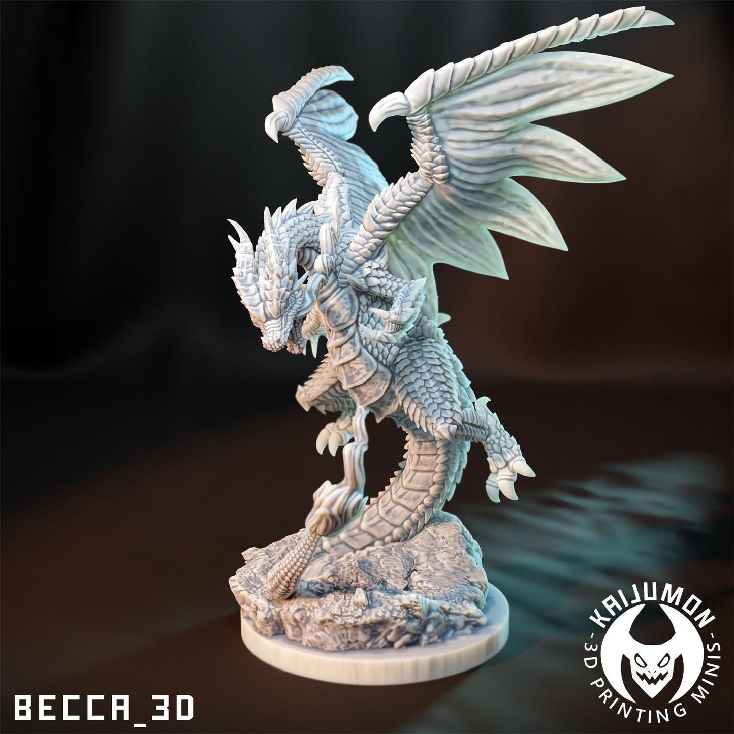 Kaijumon Charizard X Miniature | Unpainted Tabletop Model