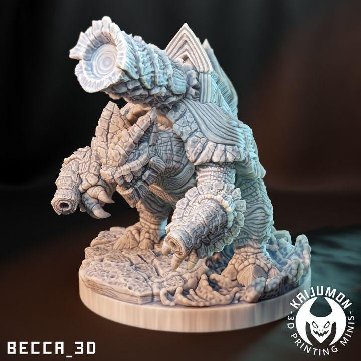 Kaijumon Mega Water Turtle Miniature | Tabletop Model Figurine