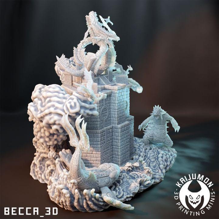 Kaijumon Sky Pillar / Tabletop Model / Miniature Figurine | Kaijumon (Legendaries)