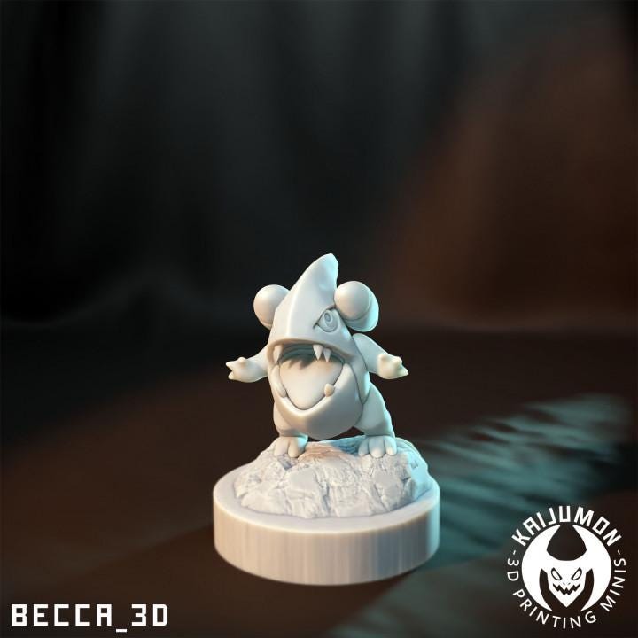 Kaijumon land shark/ Tabletop Model / Miniature Figurine | Kaijumon