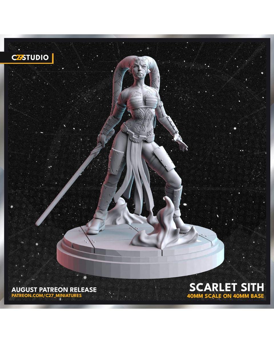 Scarlet Sith - Shatter Point - Star Wars Fan Art - 3d Printed TTRPG Miniature