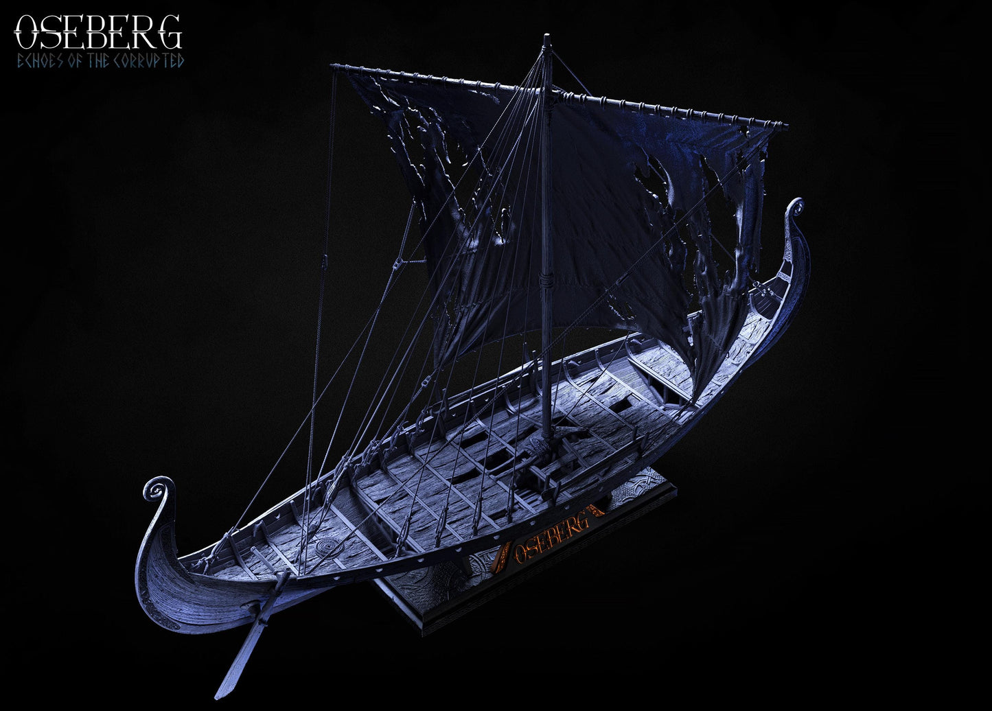 BFG - Oseberg Viking Ship - 1.40 Scale | Sculpt | Black forge Games