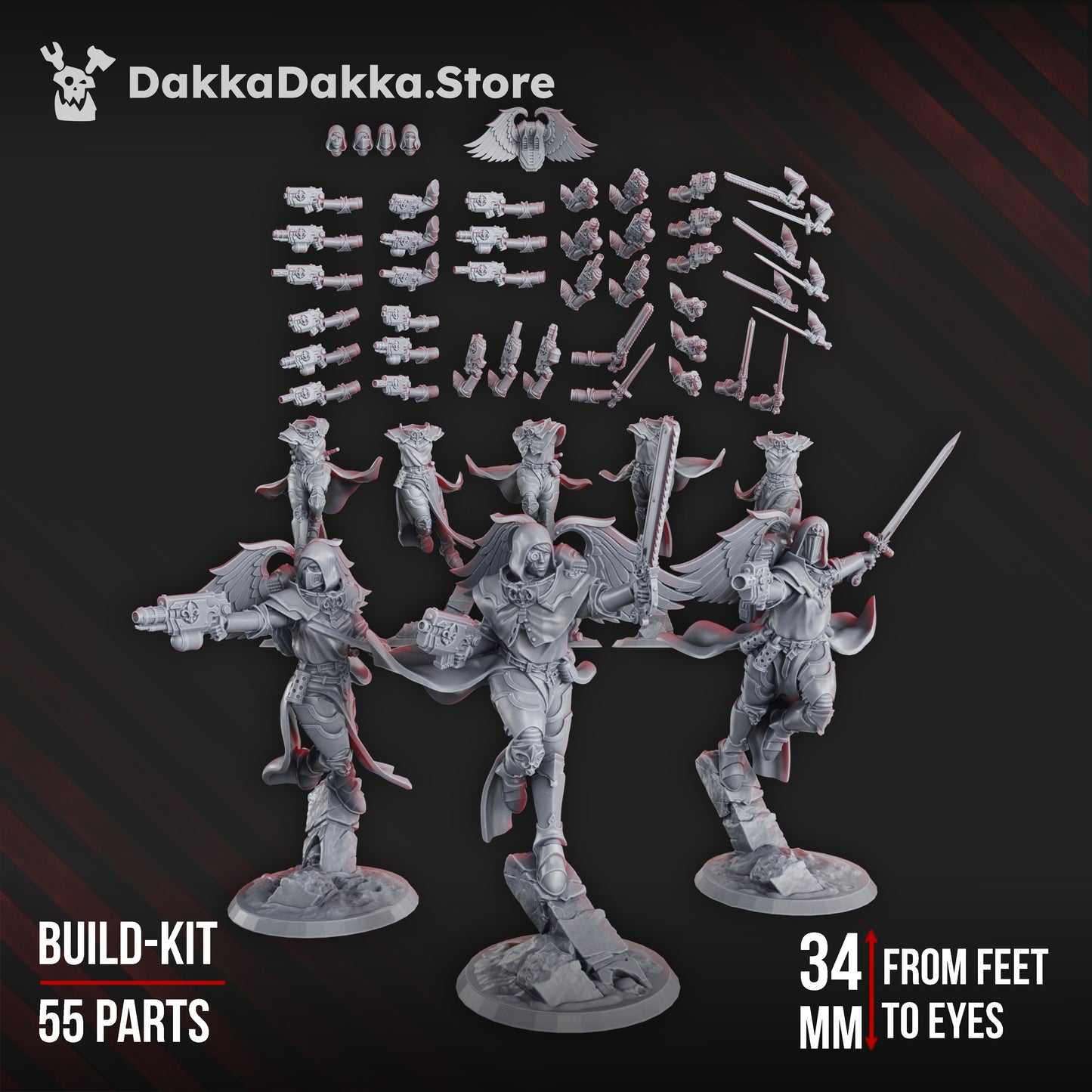 ANGELS OF WAR ASSEMBLY KIT (55 PARTS)