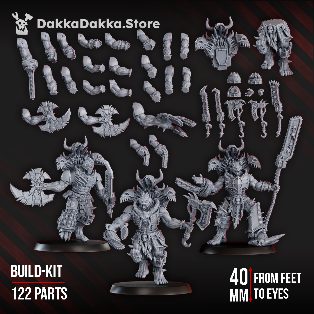 CURSED BONE SHREDDERS SQUAD (BUILD KIT) by DakkaDakka Store - Full Miniature / Model