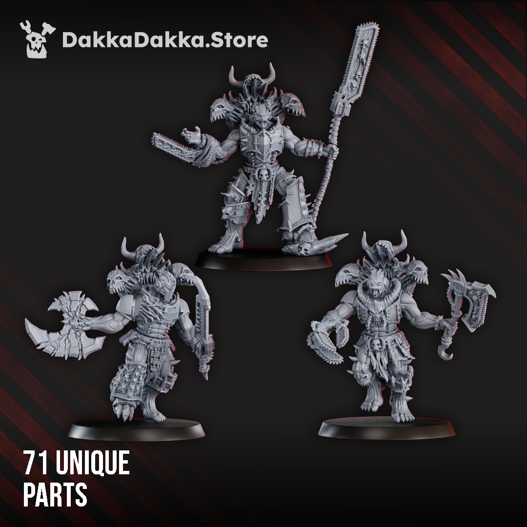 Alternate view of CURSED BONE SHREDDERS SQUAD (BUILD KIT) by DakkaDakka Store - Full Miniature / Model