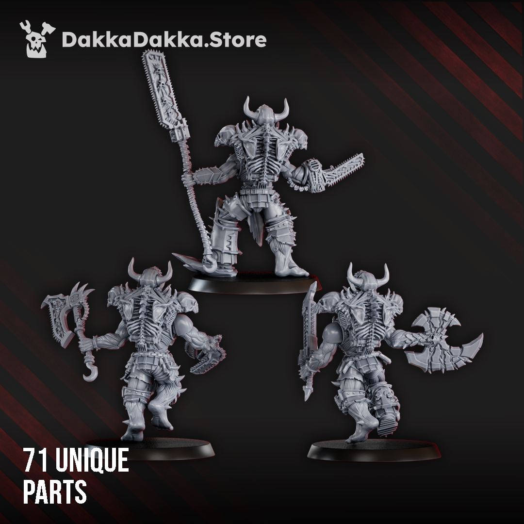 Alternate view of CURSED BONE SHREDDERS SQUAD (BUILD KIT) by DakkaDakka Store - Full Miniature / Model