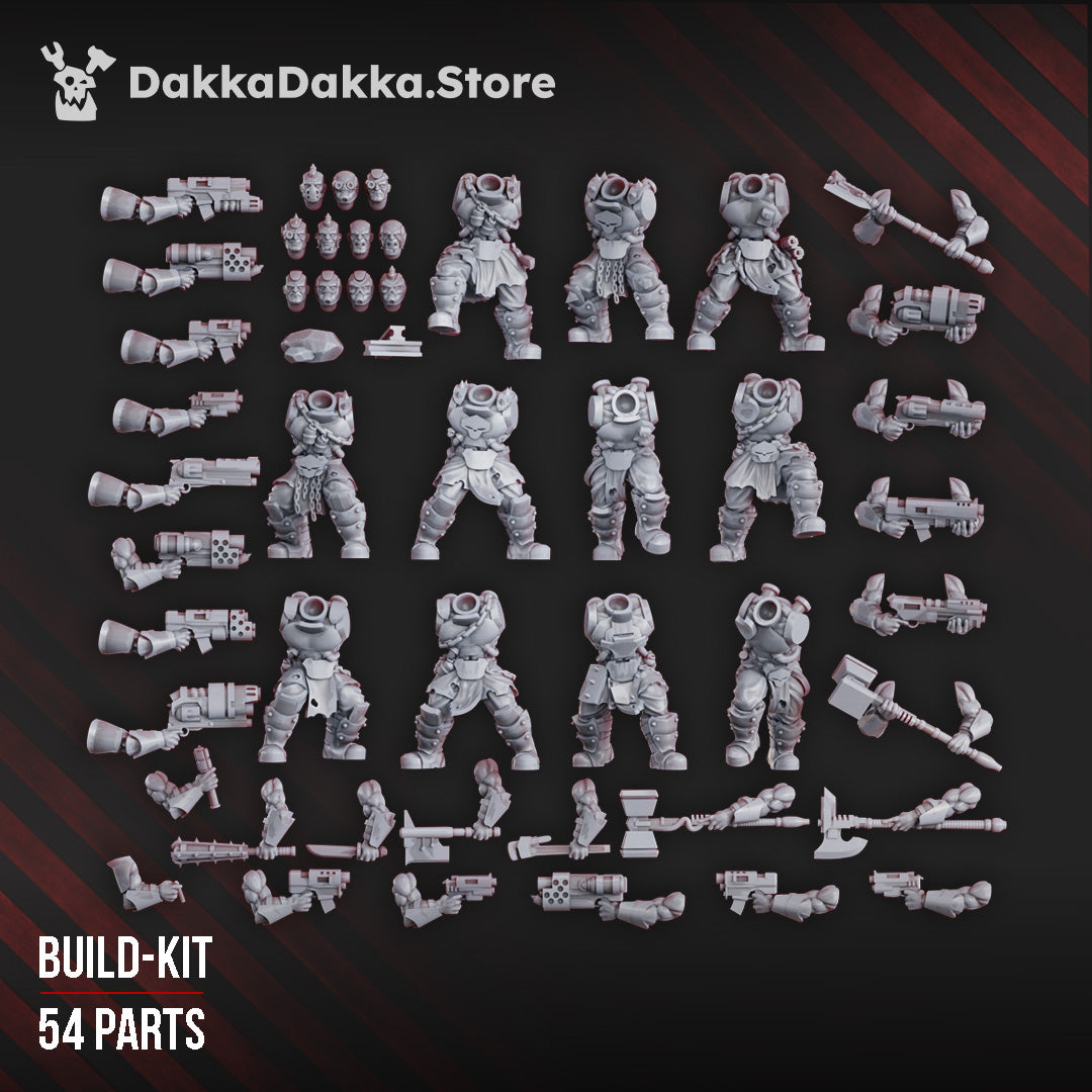 Alternate view of COLOSSUS SQUAD (BUILD-KIT) by DakkaDakka Store - Full Miniature / Model