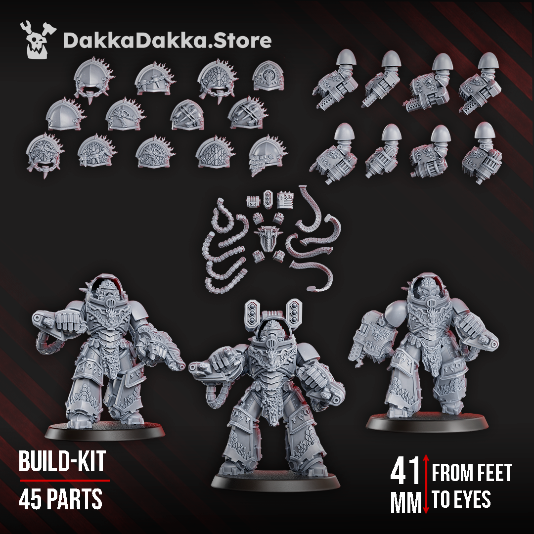 DRAGON ARMOR SQUAD (build-kit) by DakkaDakka Store - Full Miniature / Model