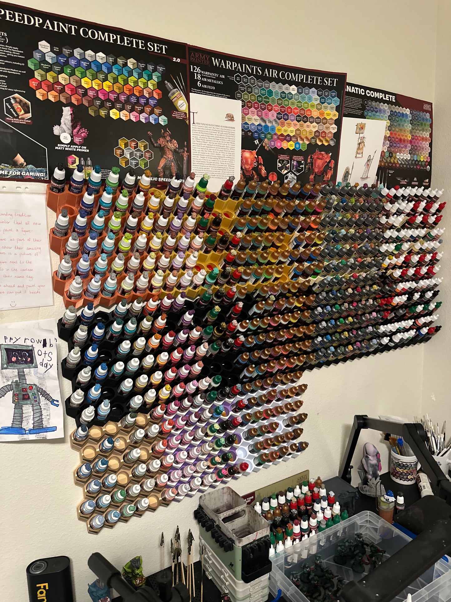 Paint Bottle Wall Rack x1