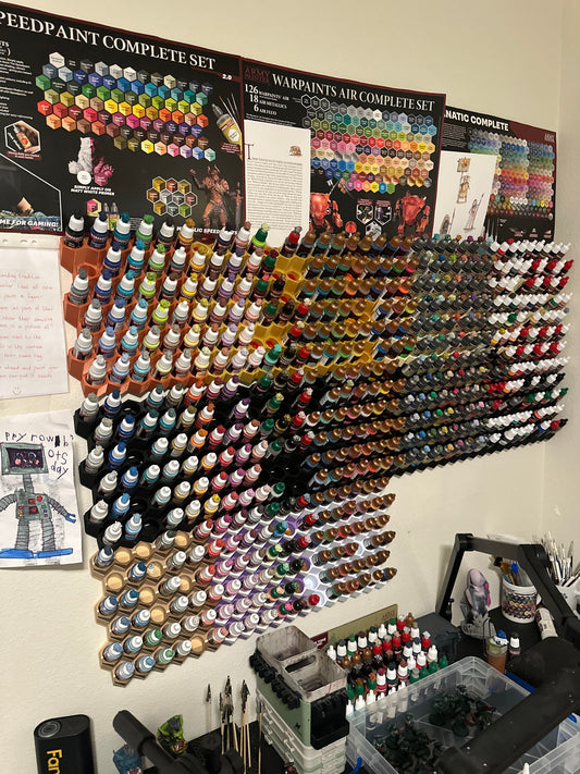 Paint Bottle Wall Rack x1