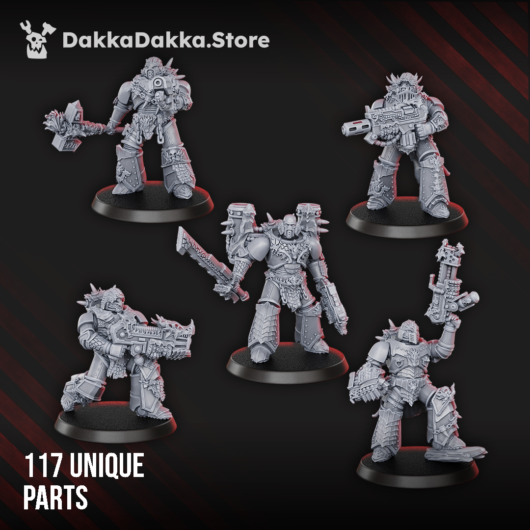 FIRE LIZARD WARRIORS (build-kit) by DakkaDakka Store - Full Miniature / Model