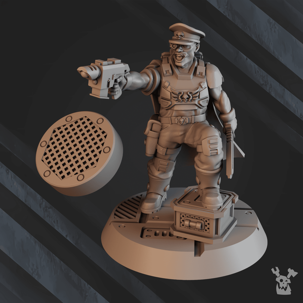 GHD TANK COMMANDER GEORGE "WHIZBANG" DILLON by DakkaDakka Store - Full Miniature / Model