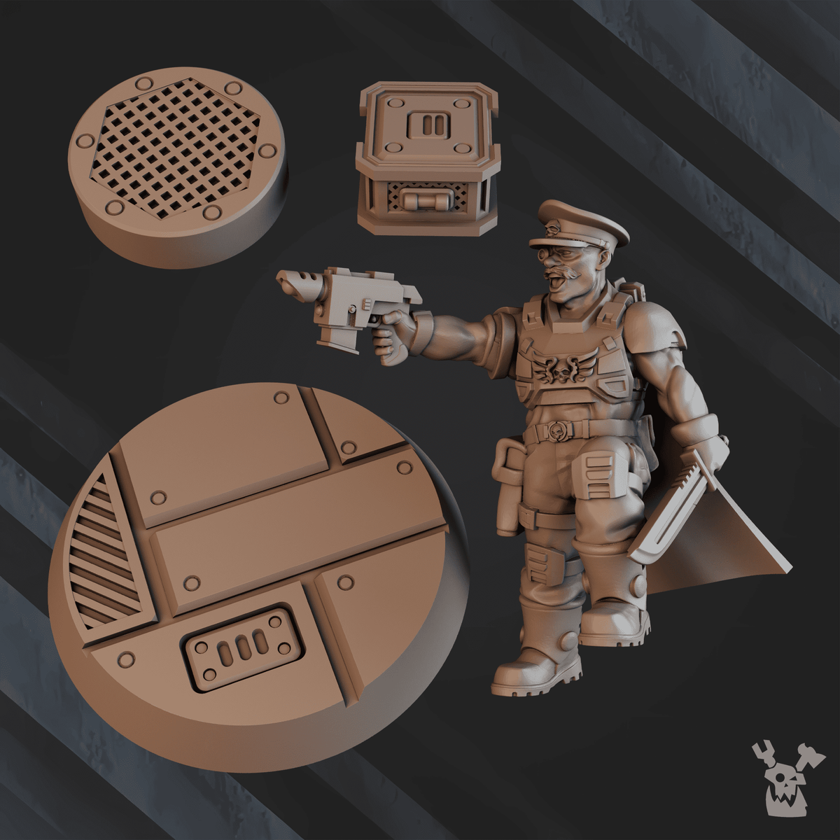 Alternate view of GHD TANK COMMANDER GEORGE "WHIZBANG" DILLON by DakkaDakka Store - Full Miniature / Model