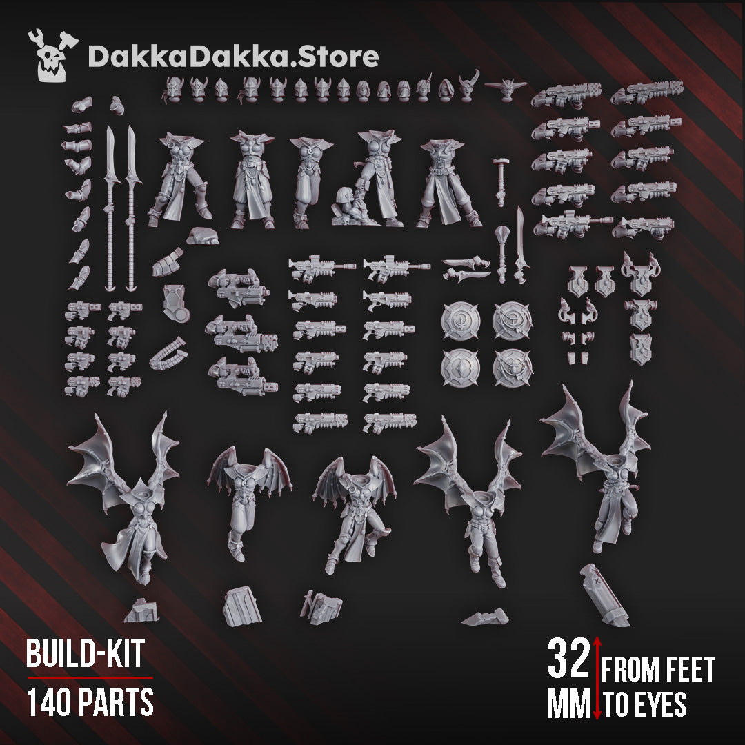 Alternate view of Gomorrah Idolaters (build-kit) by DakkaDakka Store - Full Miniature / Model