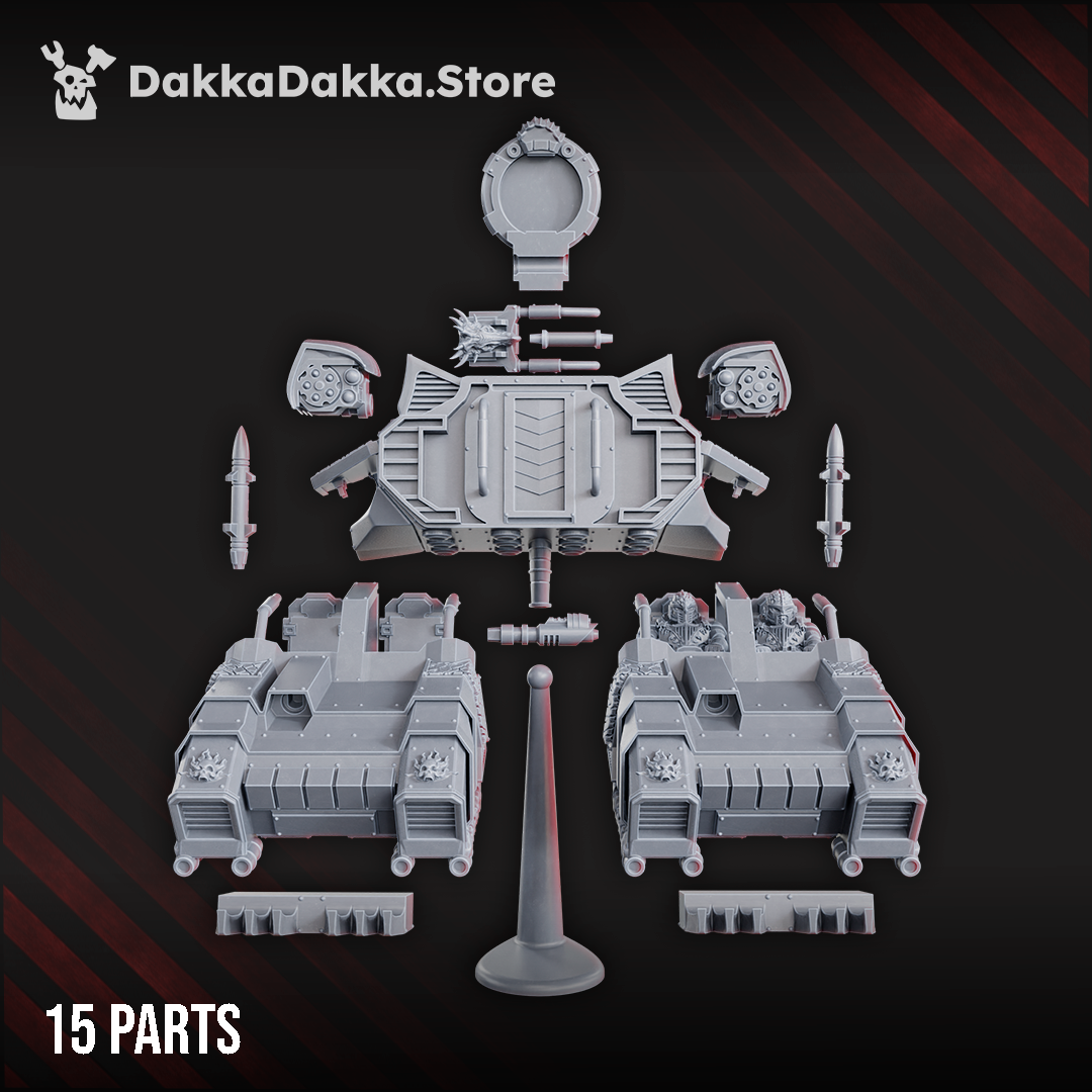 Alternate view of HOVER ATTACK SPEEDER by DakkaDakka Store - Full Miniature / Model