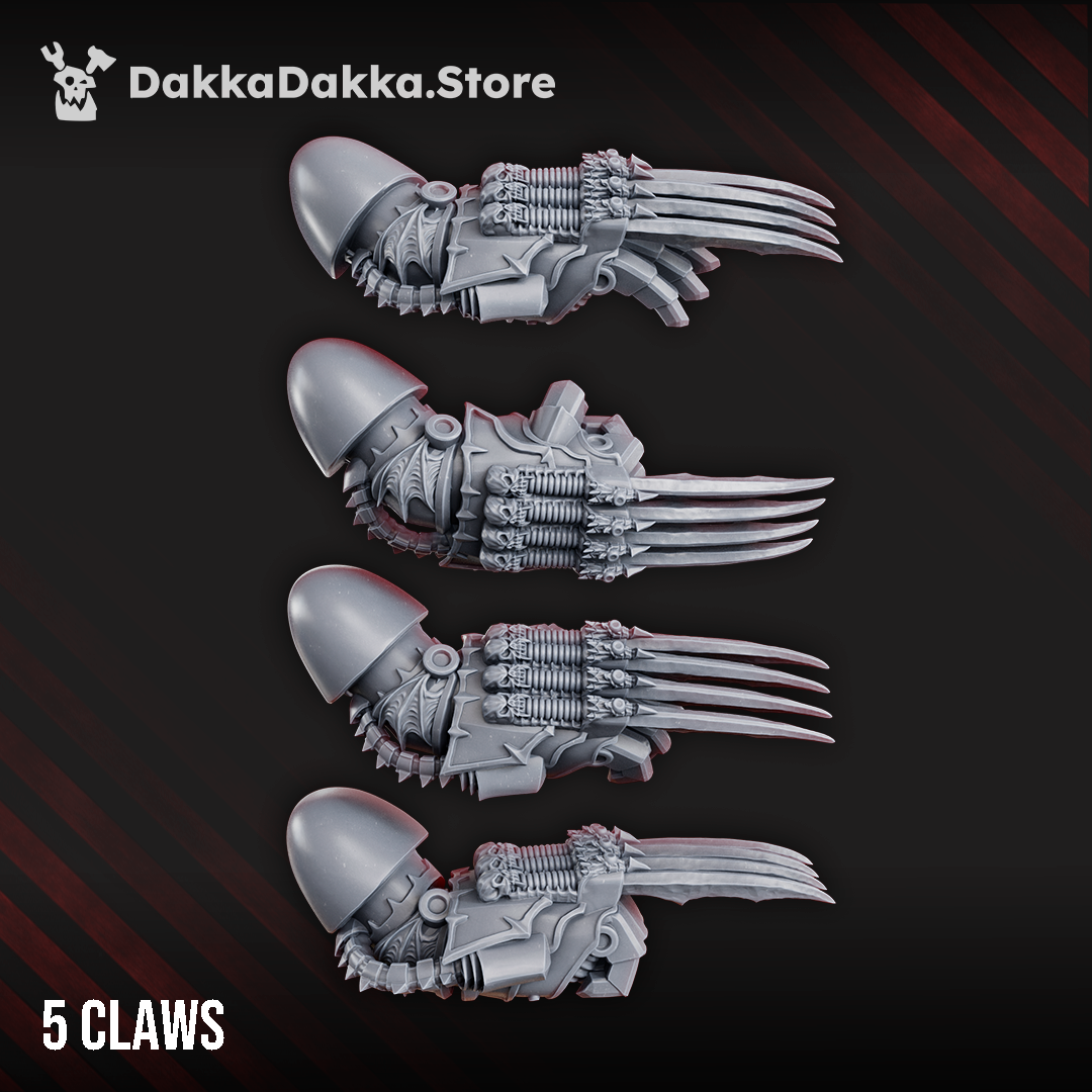 NOCTURNAL LIGHTNING CLAWS SET X5 by DakkaDakka Store - Arms / Hands