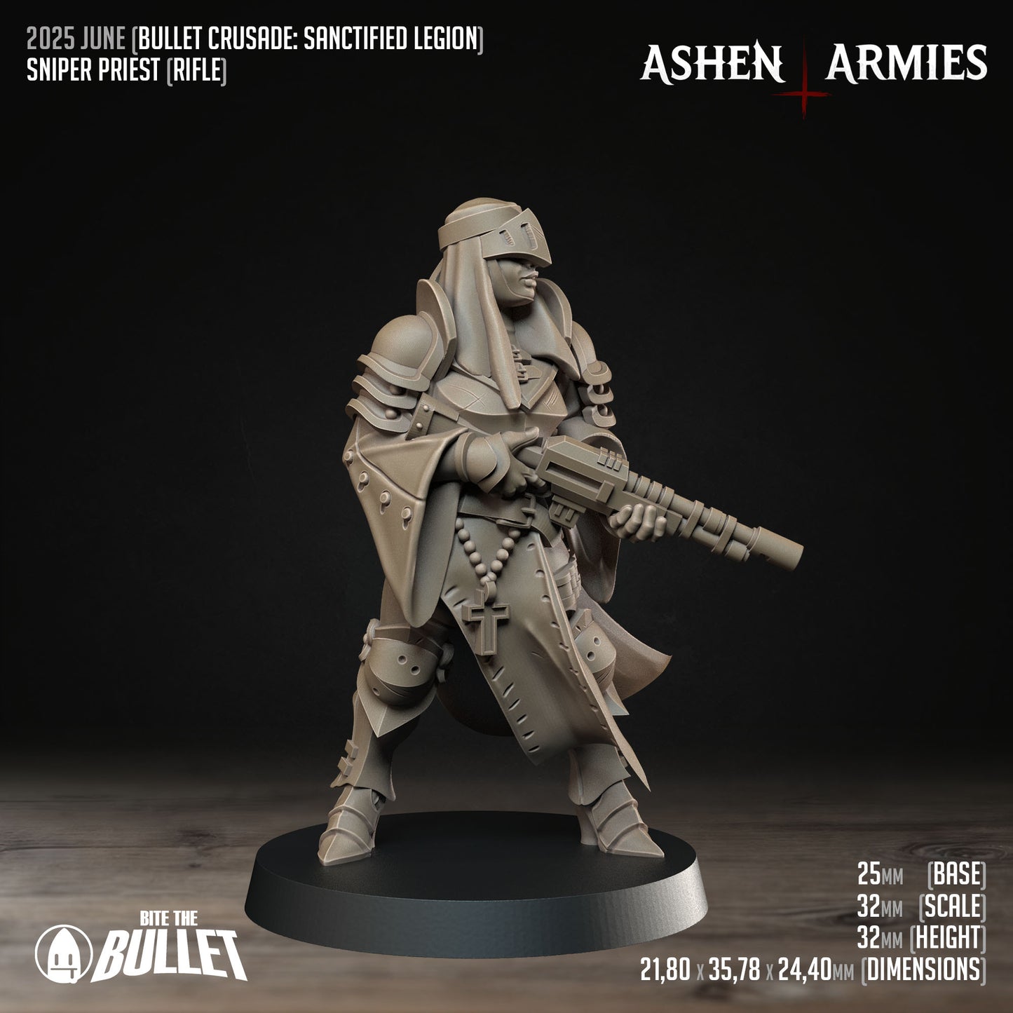 Bullet Crusade | Sanctified Legion  Sniper Priest Rifle 2 Versions