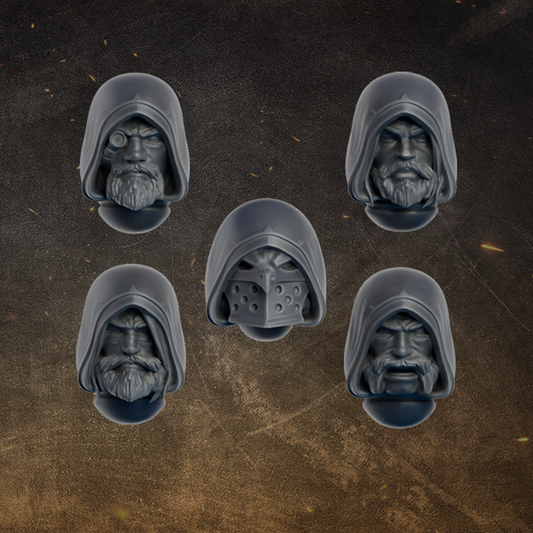 Black Gryphons Heads Set #1 x5