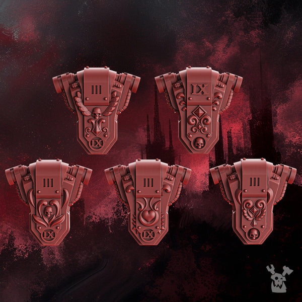 Crimson Wings Backpacks Set x5