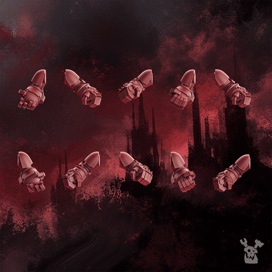 Crimson Wings Destroyers Power Fists Set x10