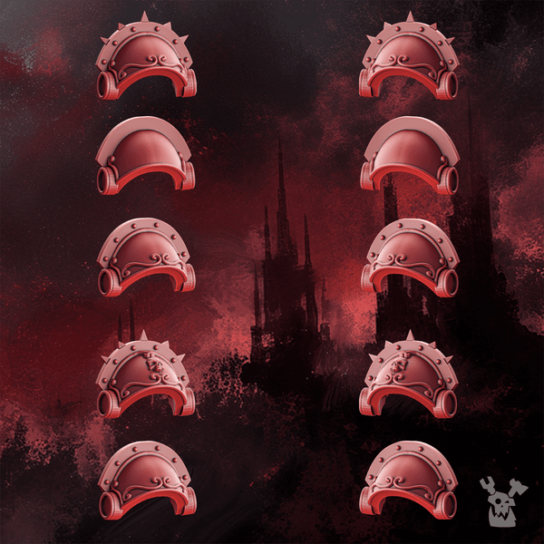 Crimson Wings Destroyers Shoulder Pads Set x10