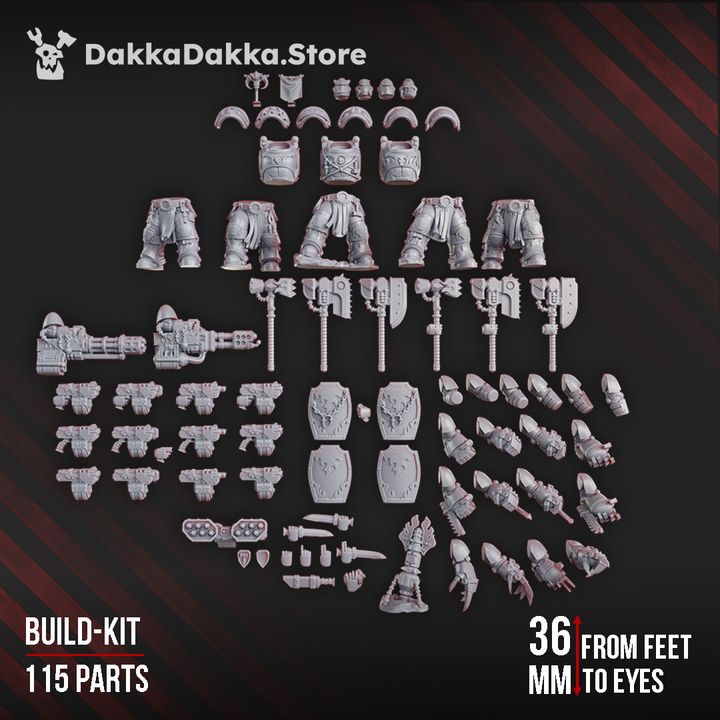 Alternate view of Ignisaurus Clan Destroyers (build kit) by DakkaDakka Store - Full Miniature / Model