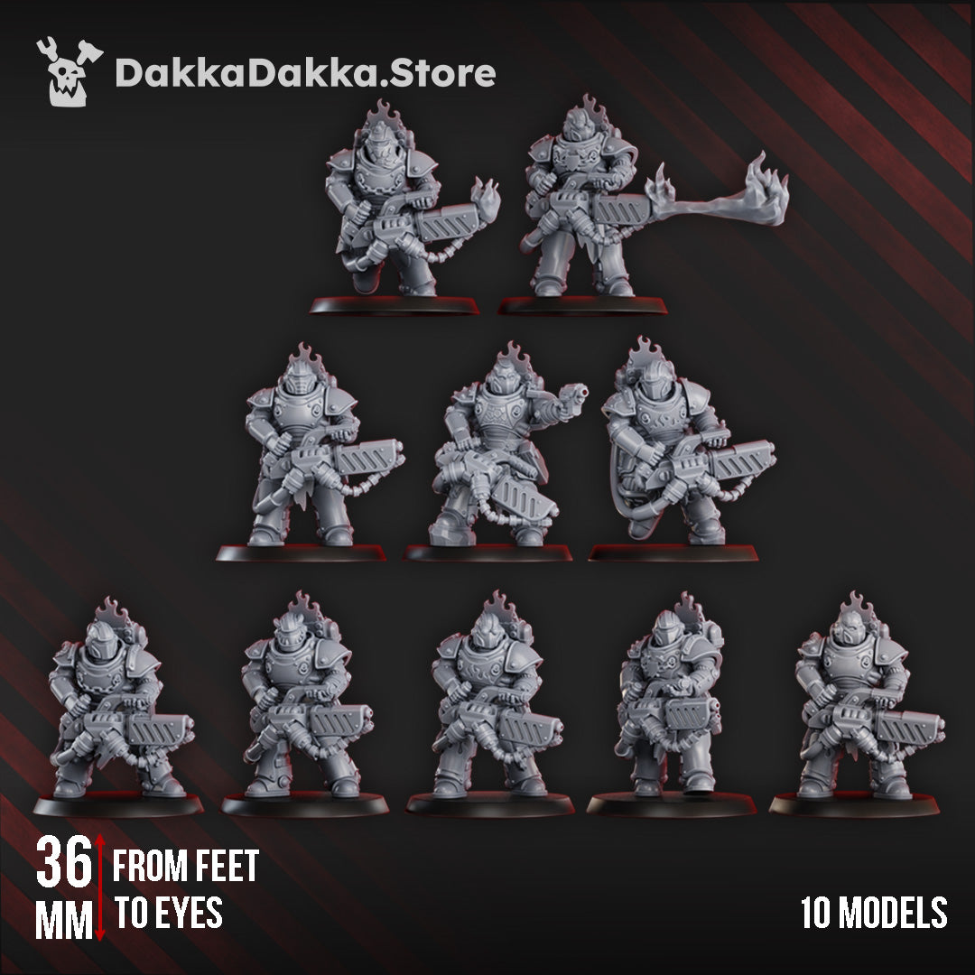 IGNISAURUS CLAN TEAM IGNITIUM (X10) by DakkaDakka Store - Full Miniature / Model