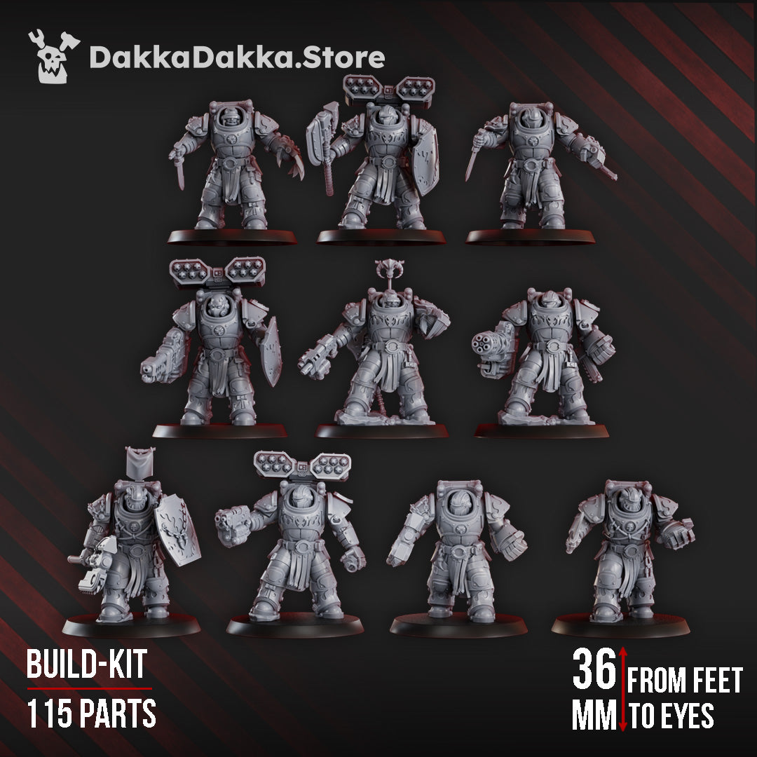 Ignisaurus Clan Destroyers (build kit) by DakkaDakka Store - Full Miniature / Model