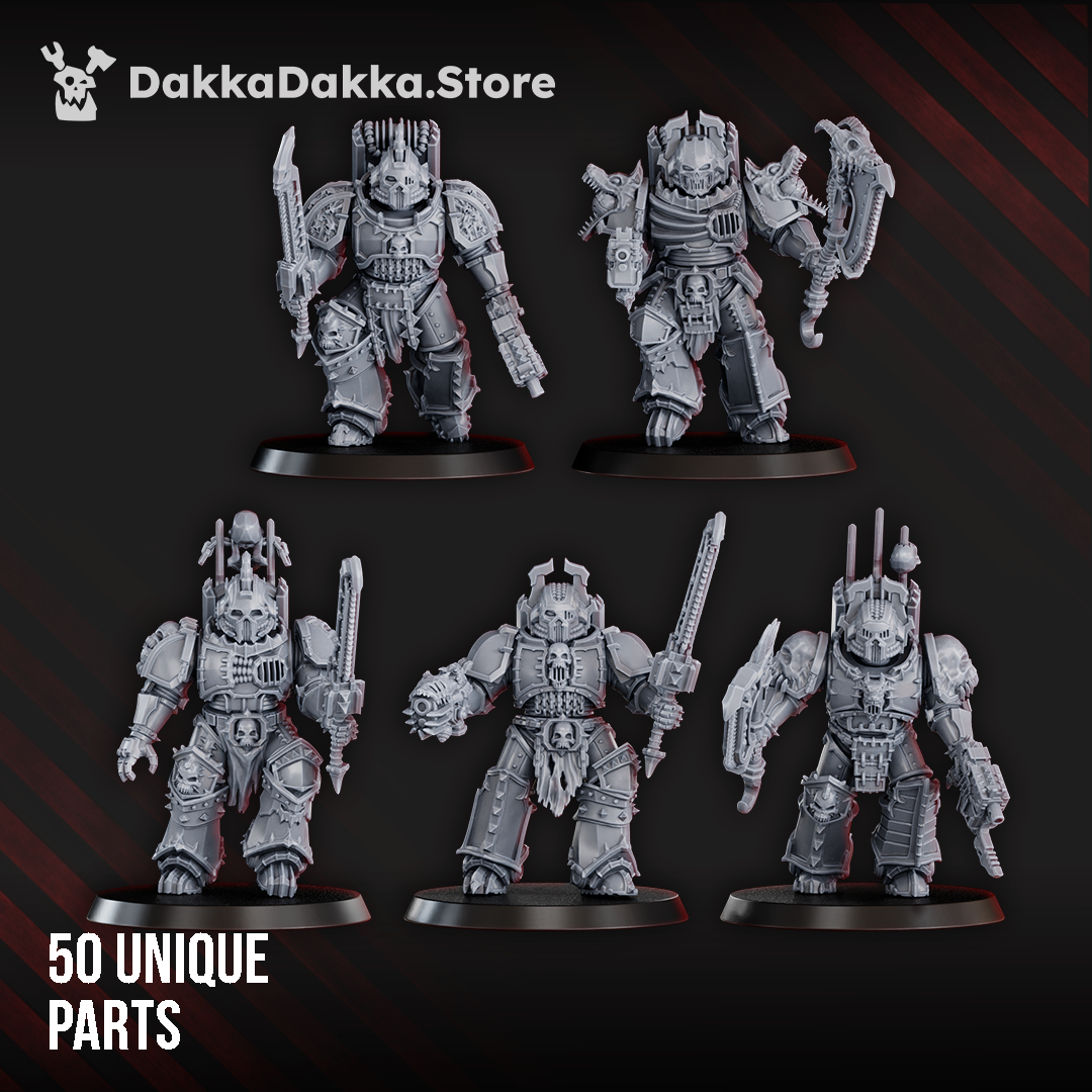 Alternate view of KILL-OBSESSED SQUAD (BUILD-KIT) by DakkaDakka Store - Full Miniature / Model