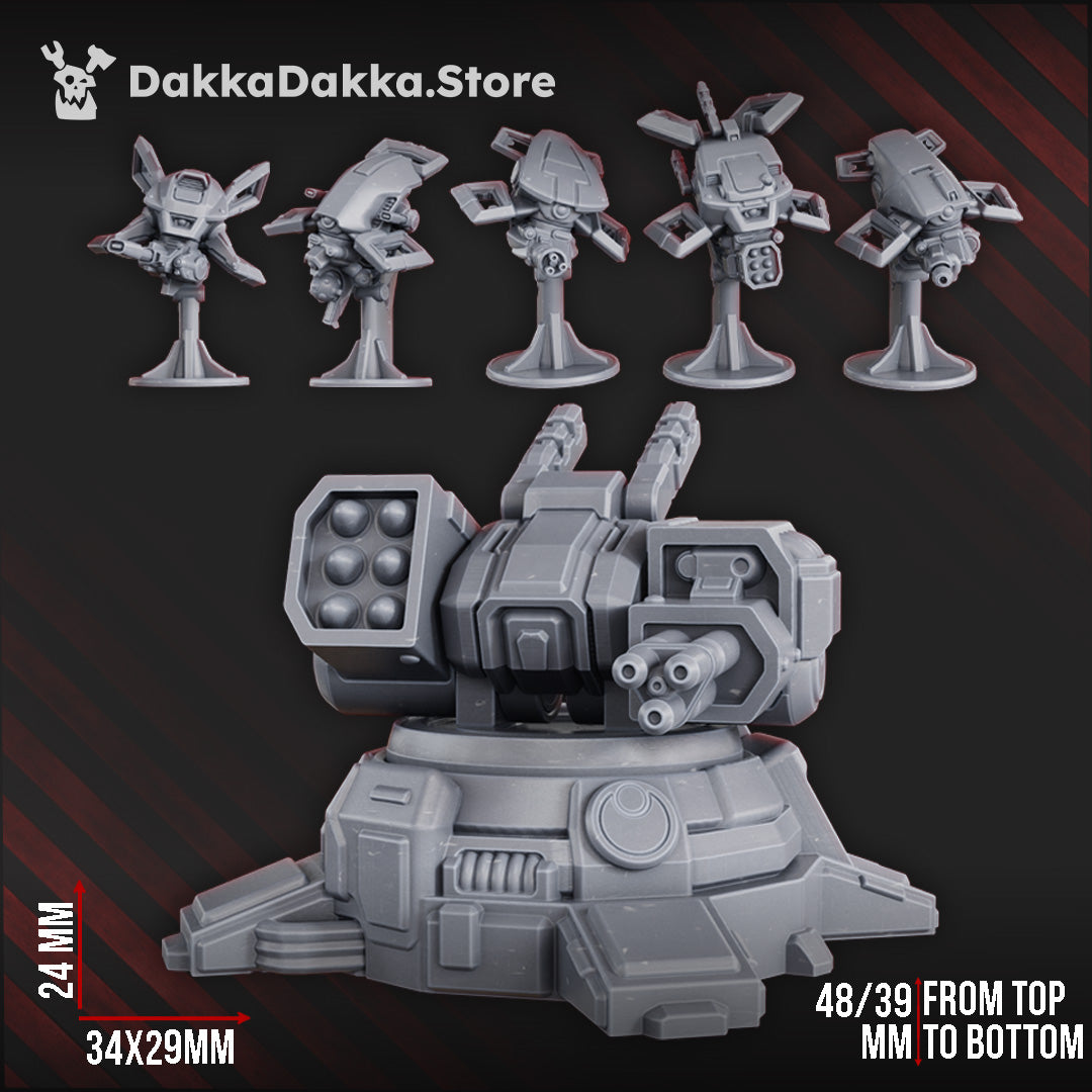 MSC Robot Planes & Turret by DakkaDakka Store - Full Miniature / Model