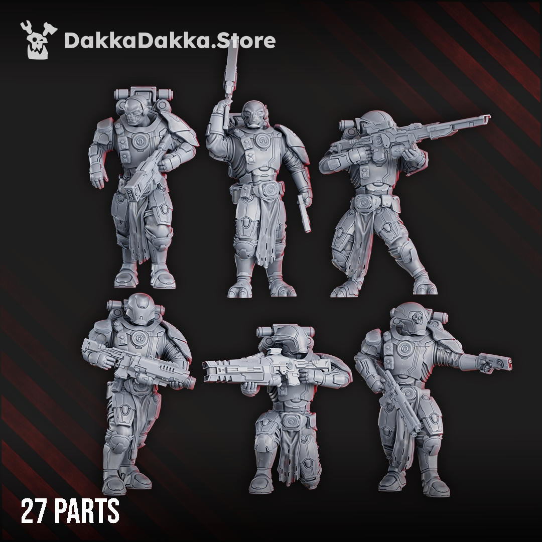 Alternate view of OPERATIONS TEAM (build-kit) by DakkaDakka Store - Full Miniature / Model