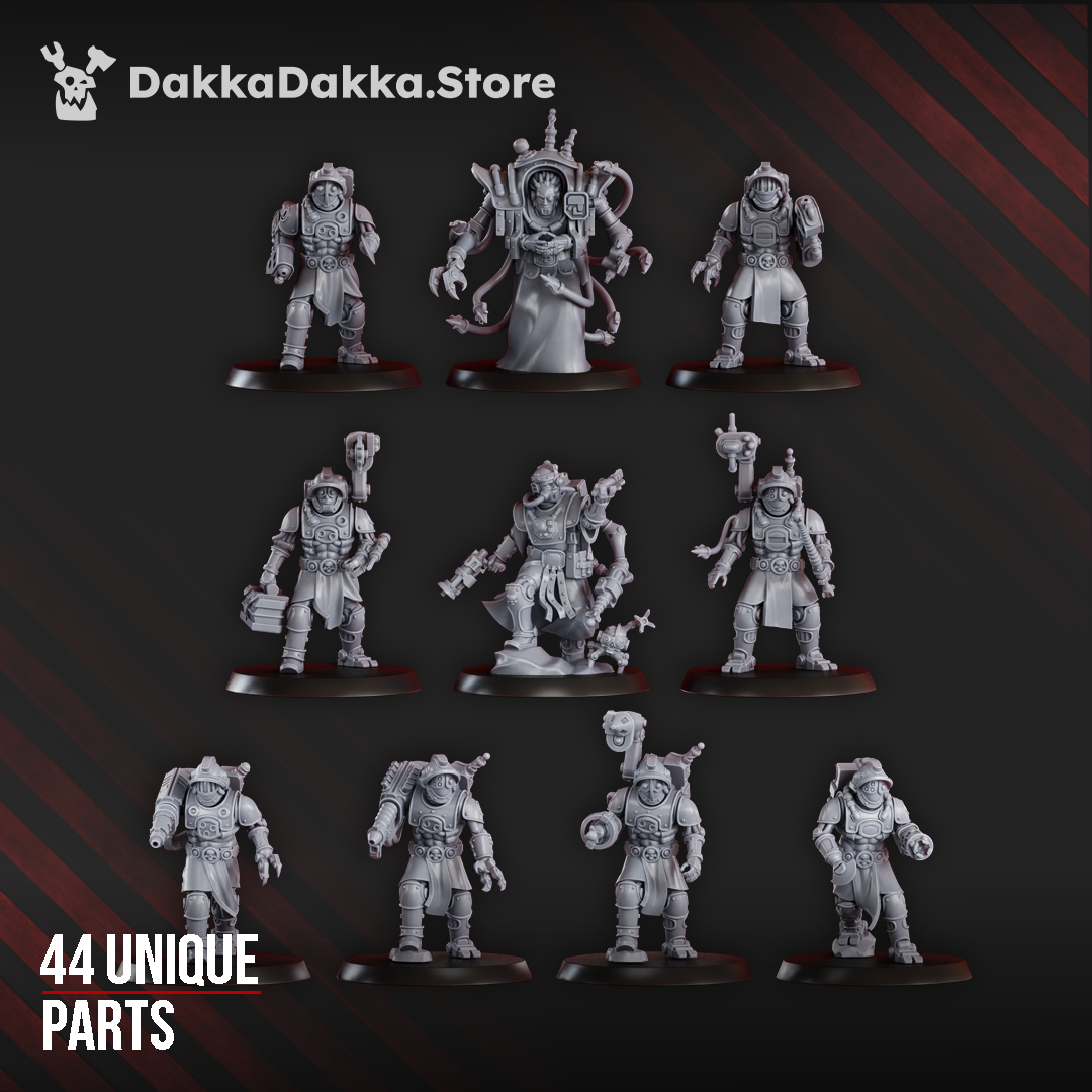 Pluto's Mechanized Liquidation Team Squad (x10) by DakkaDakka Store - Full Miniature / Model