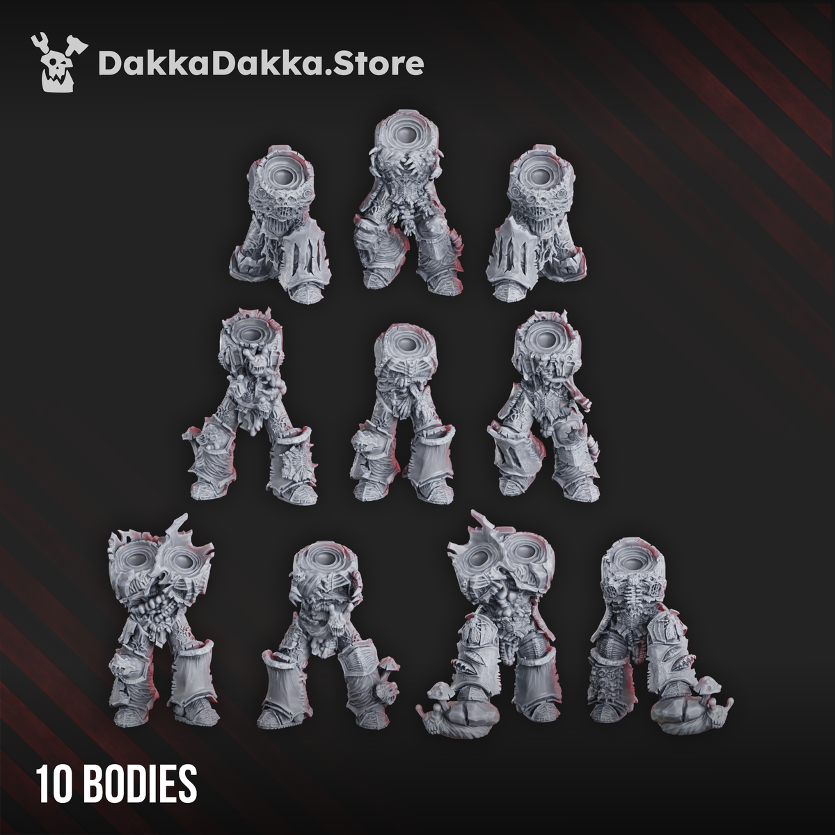 Alternate view of PANDEMIC WARRIORS ASSEMBLY KIT (59 PARTS) by DakkaDakka Store - Full Miniature / Model