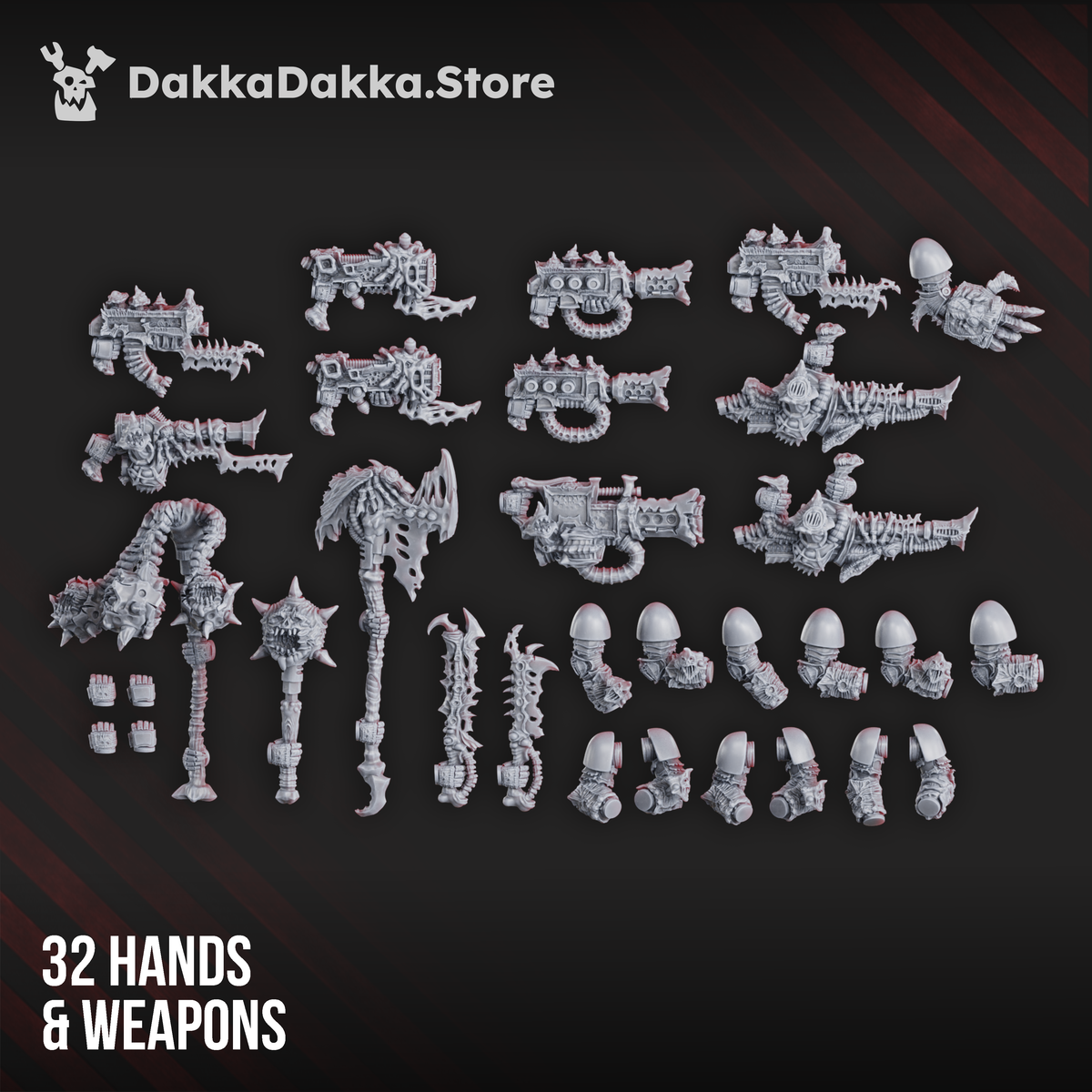 Alternate view of PANDEMIC WARRIORS ASSEMBLY KIT (59 PARTS) by DakkaDakka Store - Full Miniature / Model