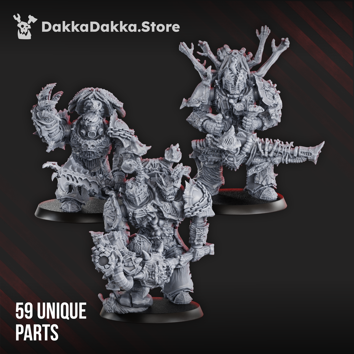 PANDEMIC WARRIORS ASSEMBLY KIT (59 PARTS) by DakkaDakka Store - Full Miniature / Model