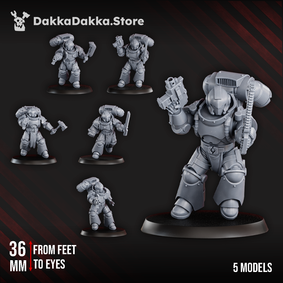 SPACE KNIGHTS STORM SQUAD WITH JETPACKS by DakkaDakka Store - Backpack / Jetpack