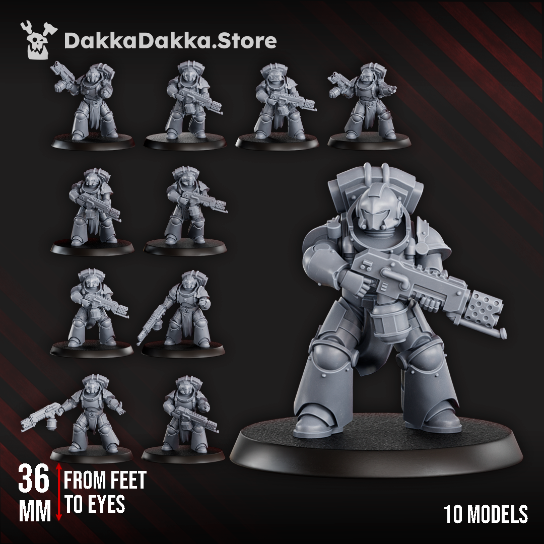 SPACE KNIGHTS TEAM IGNITIUM by DakkaDakka Store - Full Miniature / Model