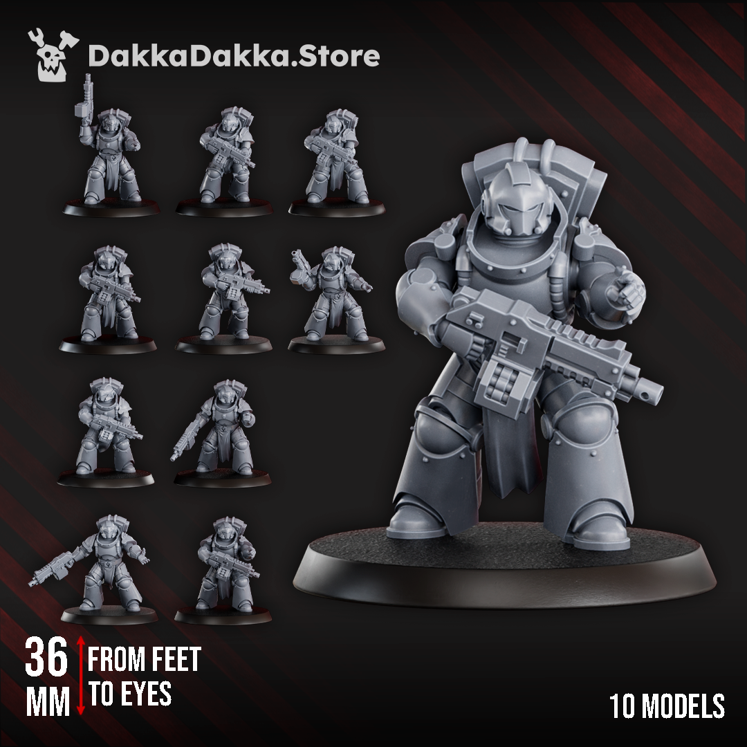 SPACE KNIGHTS TACTICAL SQUAD by DakkaDakka Store - Full Miniature / Model