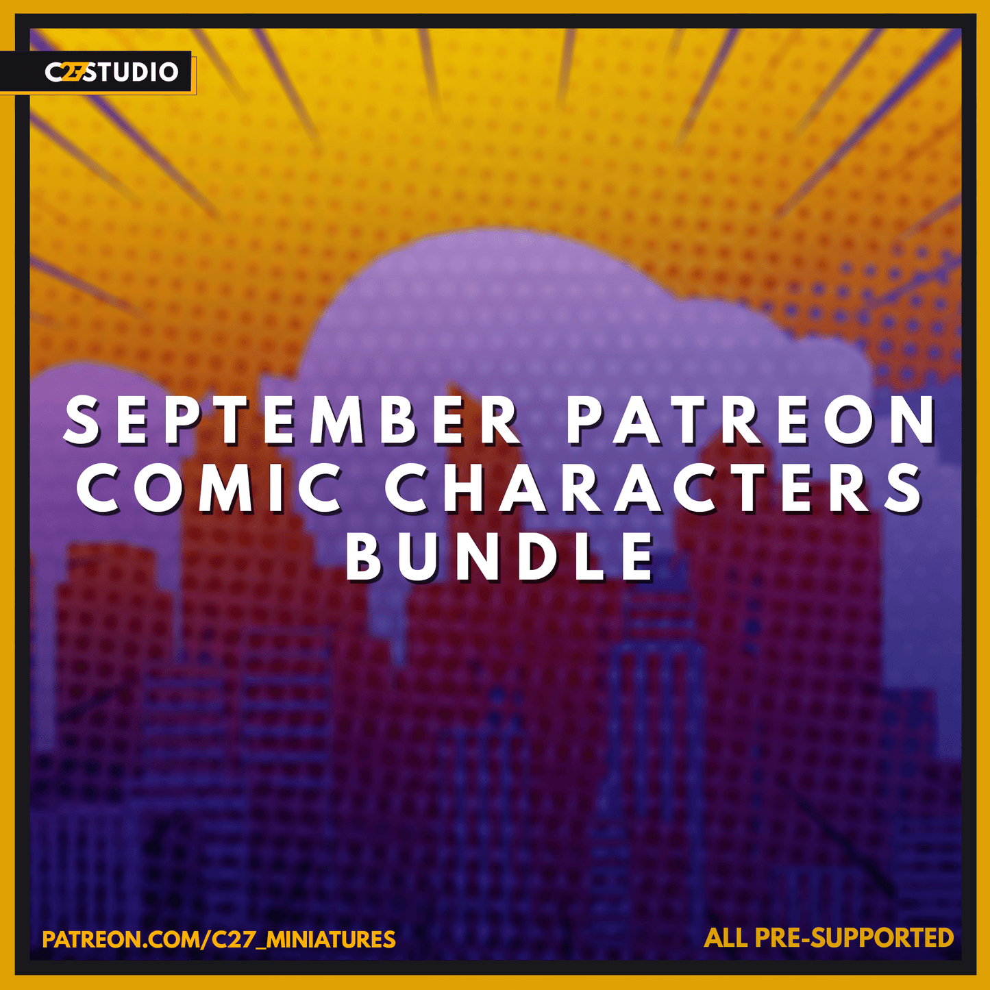 September Patreon Comic Characters Bundle