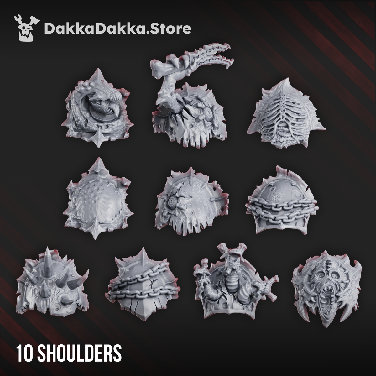 PANDEMONIUM _2 SHOULDER PADS SET X10 by DakkaDakka Store - Shoulder Pad