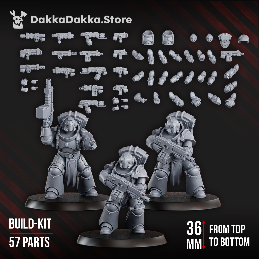 SPACE KNIGHTS (BUILD KIT) by DakkaDakka Store - Full Miniature / Model