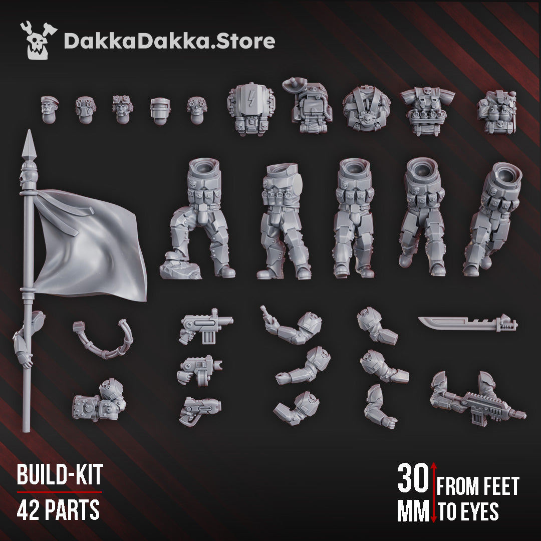 The Phaeton Lead Squad (build kit) by DakkaDakka Store - Full Miniature / Model