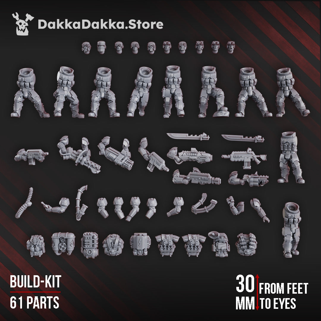 The Phaeton Tactical Squad (build kit) by DakkaDakka Store - Full Miniature / Model