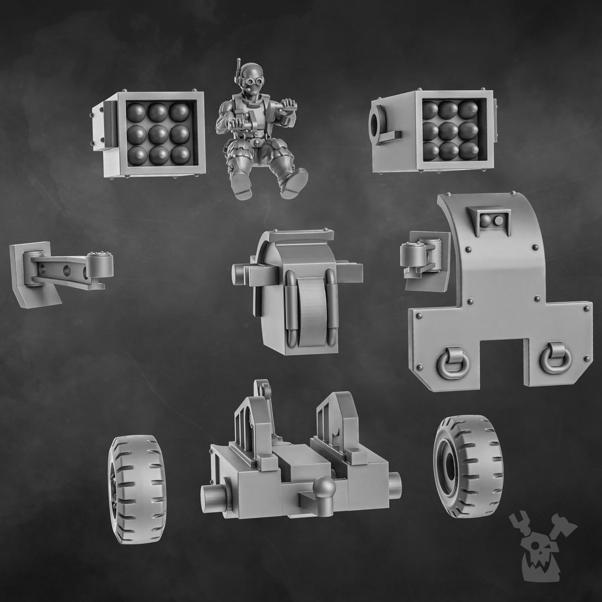 THE ORK SLAYERS HEAVY ARTILLERY TEAM by DakkaDakka Store - Full Miniature / Model