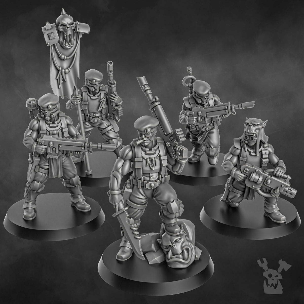 THE ORK SLAYERS SQUAD (BUILD KIT) by DakkaDakka Store - Full Miniature / Model