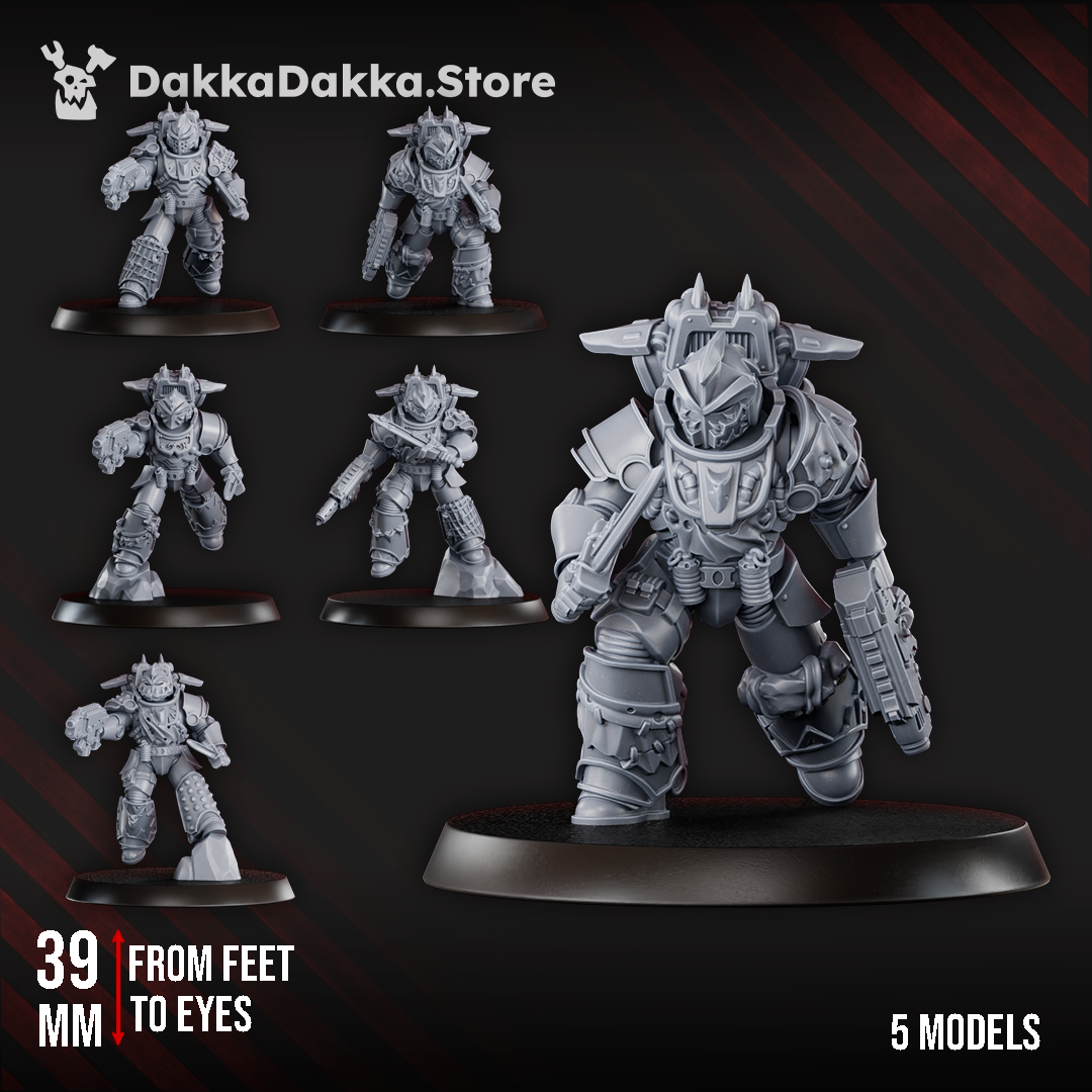 WHITE MEGALODON CLAN STORM SQUAD WITH JETPACKS by DakkaDakka Store - Backpack / Jetpack