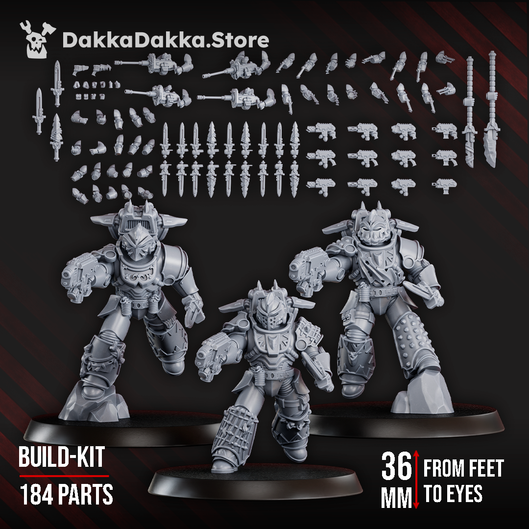 WHITE MEGALODON CLAN (BUILD-KIT) by DakkaDakka Store - Full Miniature / Model
