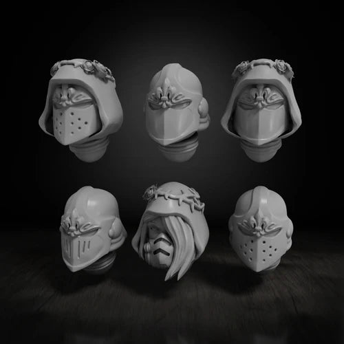 WAR SISTERS HEAD BITS "BLOODY ROSE 2" HELMET SET X6
