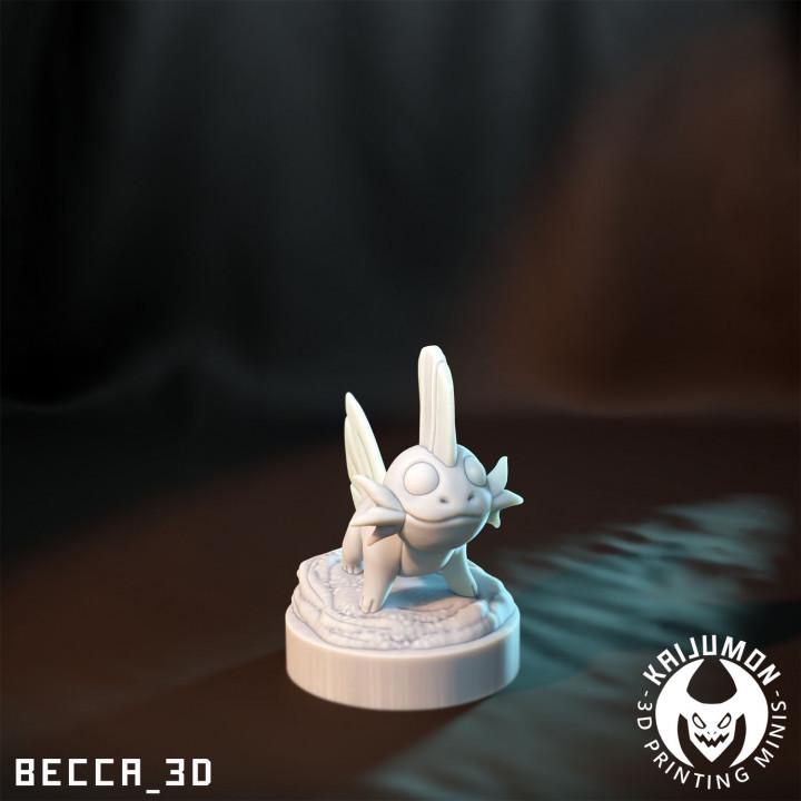 Kaijumon Salamander/ Tabletop Model / Miniature Figurine | Kaijumon (mudkip)