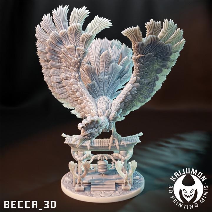Kaijumon Legendary Rainbow Bird/ Tabletop Model / Miniature Figurine | Kaijumon (ho-oh)